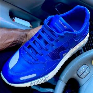 Men’s Versace sizeUS 13 EU 47/5 dark blue leather!